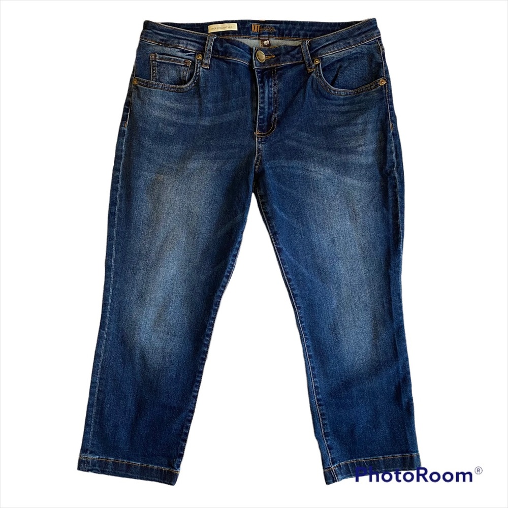 Kut From the Kloth Crop Straight Leg Jeans sz 10P